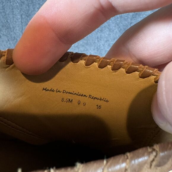 Jack Rogers Sadie Sz 8 M Tan Suede Ankle Booties Low‎ Heel Slip On Womens Boots - Picture 8 of 8